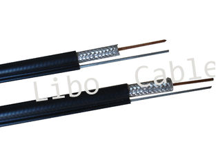 CATV RG6 Coaxial Cable With Jelly 75 ohm Coaxial Cable With Bare Solid Copper Conductor
